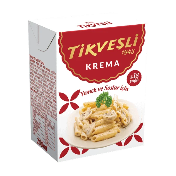Tikveşli %18 Yağlı Krema 200 Ml